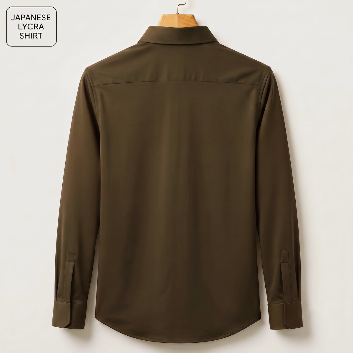Owl Embroidery Party Shirts | Club Wear | Light Brown