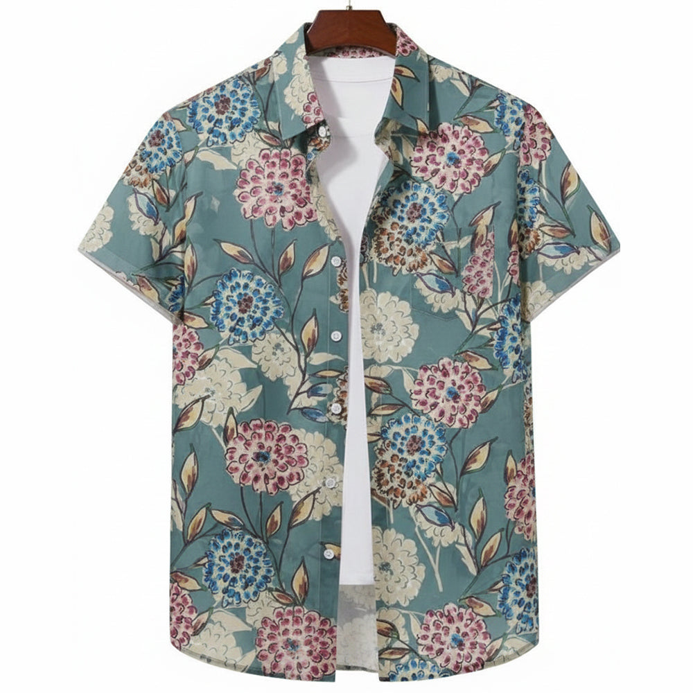 Half Casual Printed Shirt Regular Fit For Men
