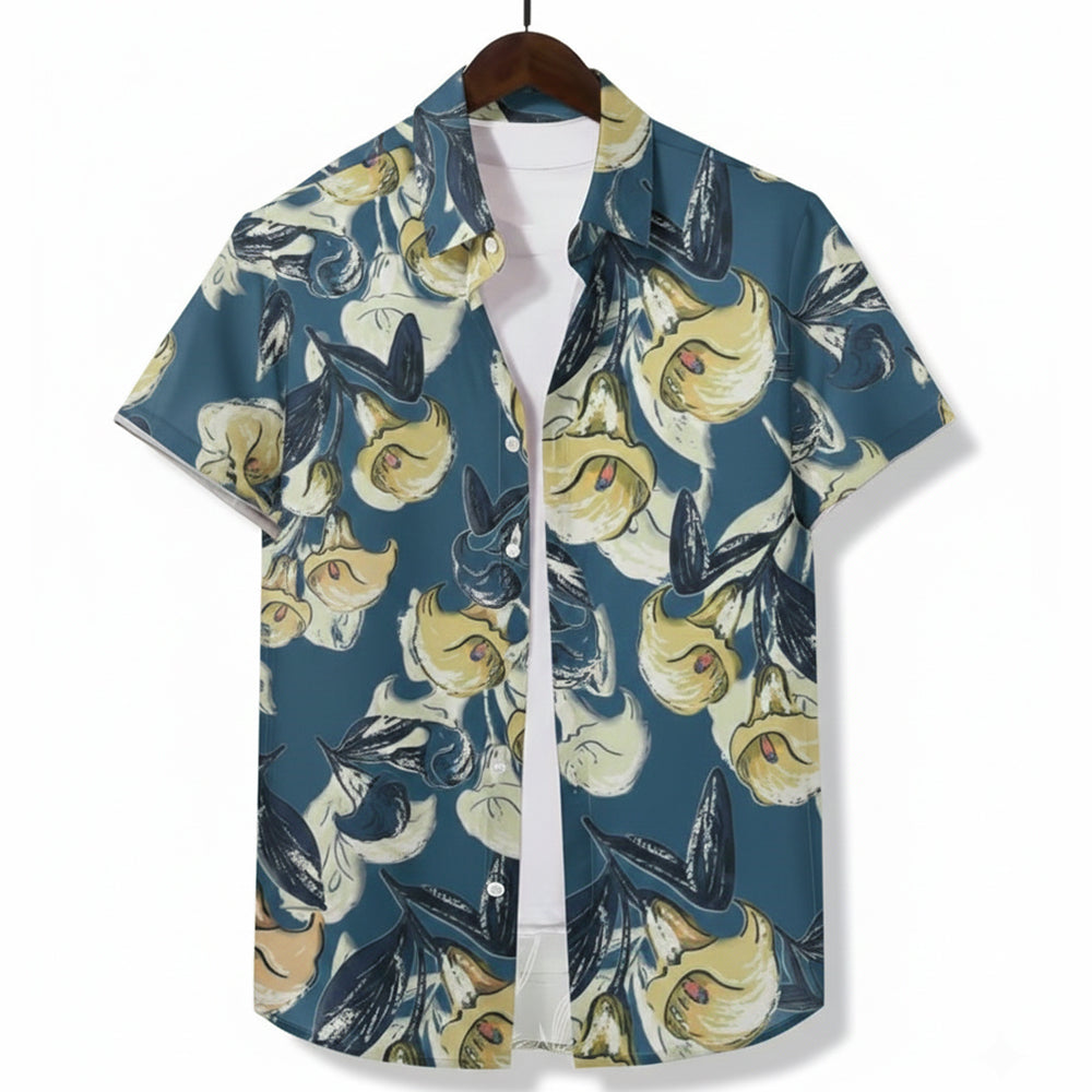 Half Casual Printed Shirt Regular Fit For Men