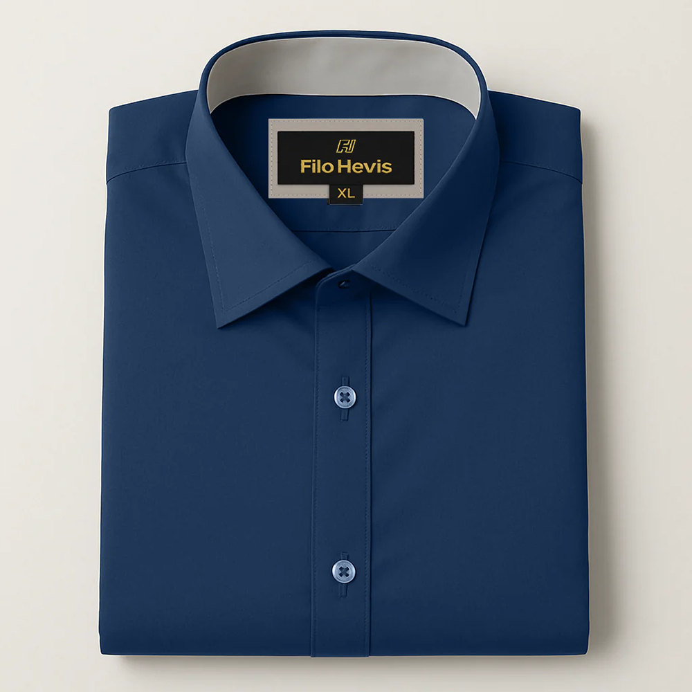 Formal Shirt for Men with Contrast Collar & Cuff | Royal Blue