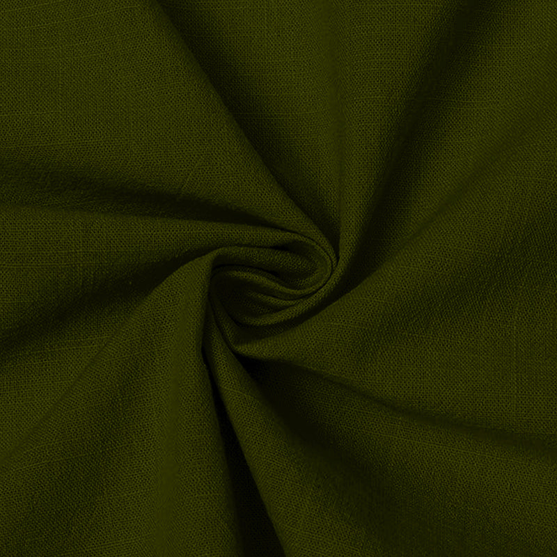 MEN’S CHINESE COLLAR SHIRT | FULL SLEEVE COTTON LINEN T-NECK SHIRT | MEHANDI GREEN COLOR