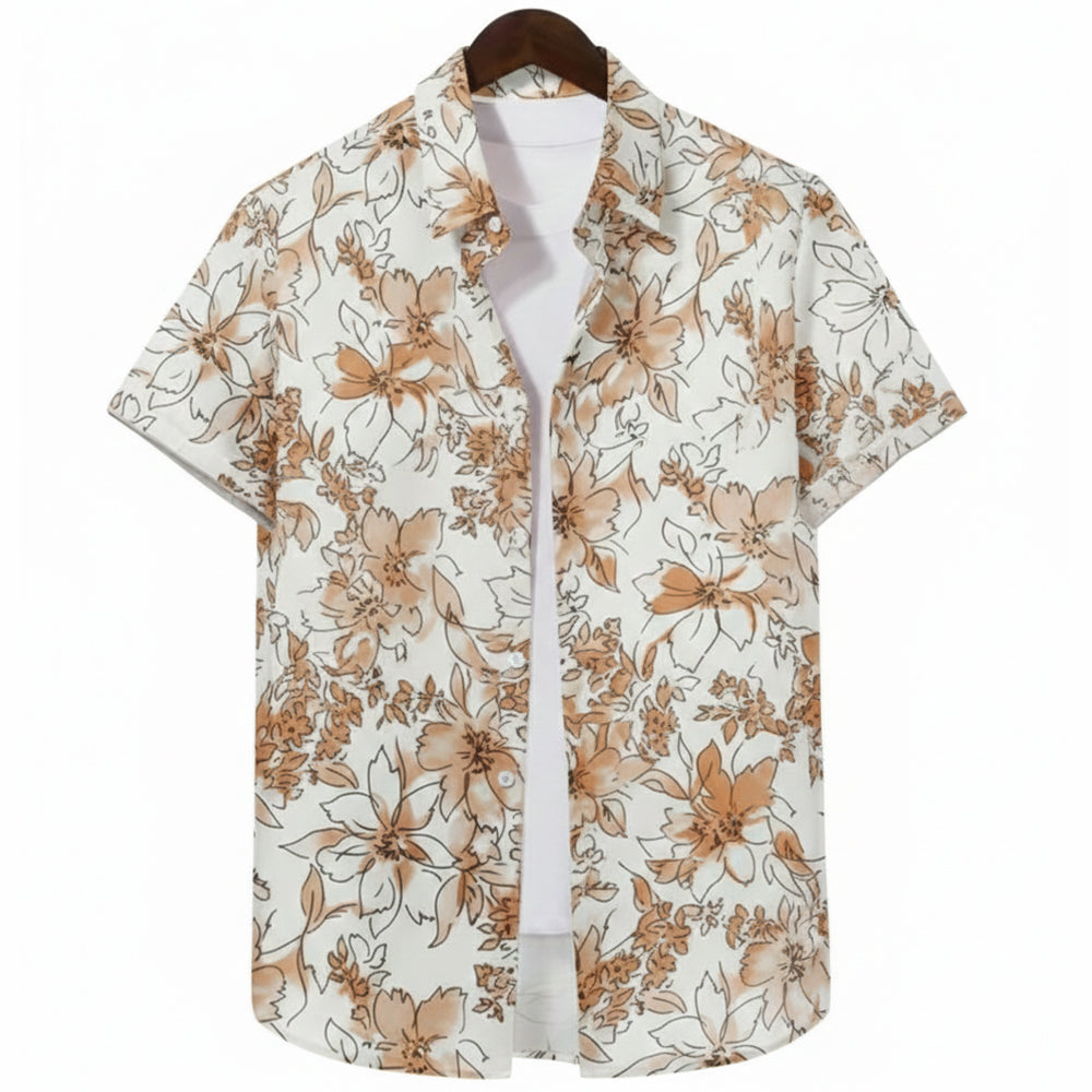 Half Casual Printed Shirt Regular Fit For Men