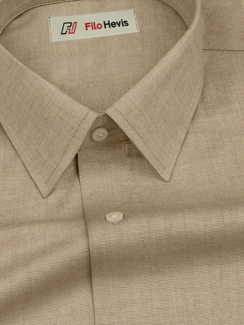Filafil Fabric Formal Shirt for Men - Regular Fit | Brown