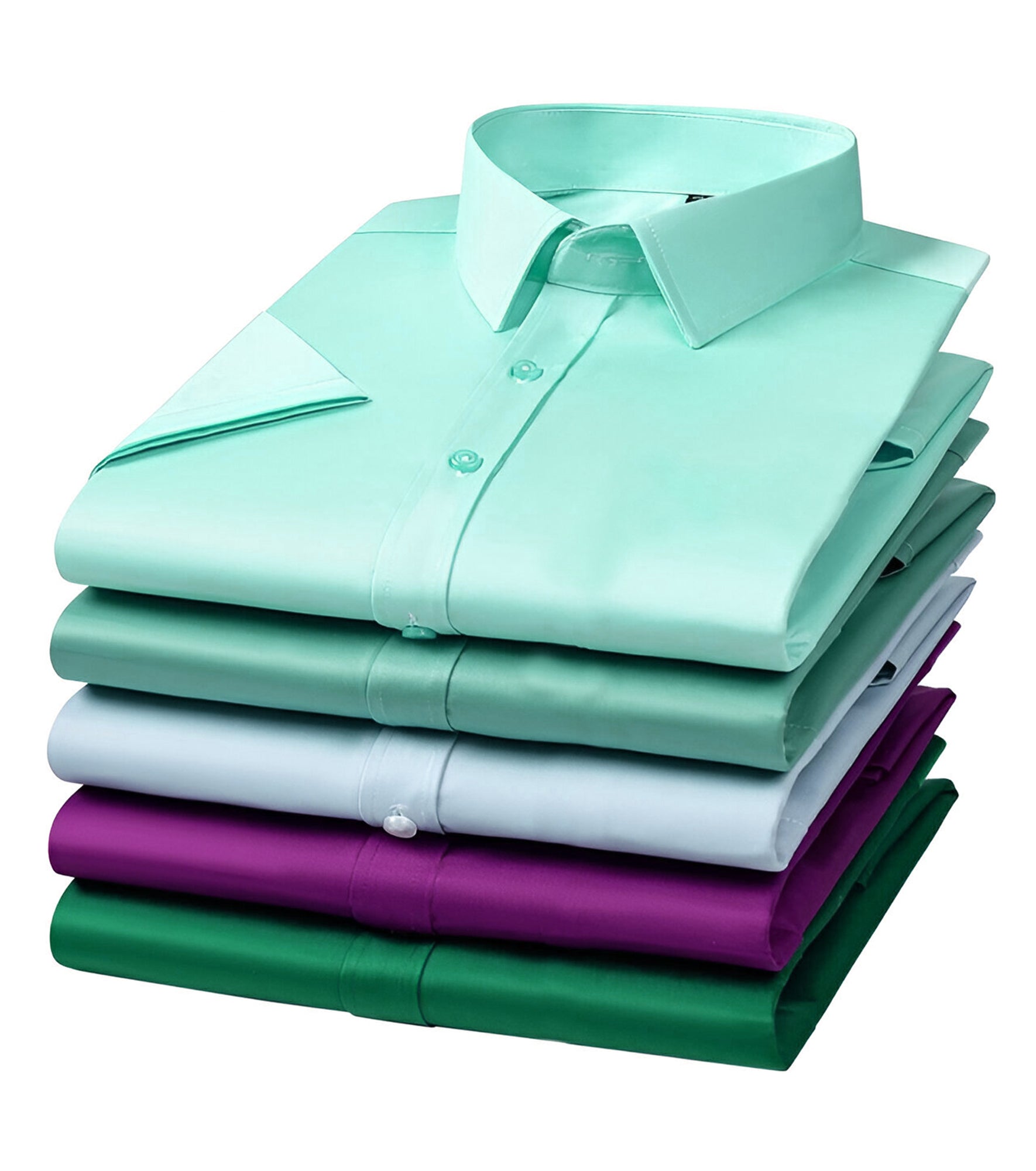 Men’s Satin Half Sleeve Formal Shirt – Premium Soft & Shiny Finish-Pink