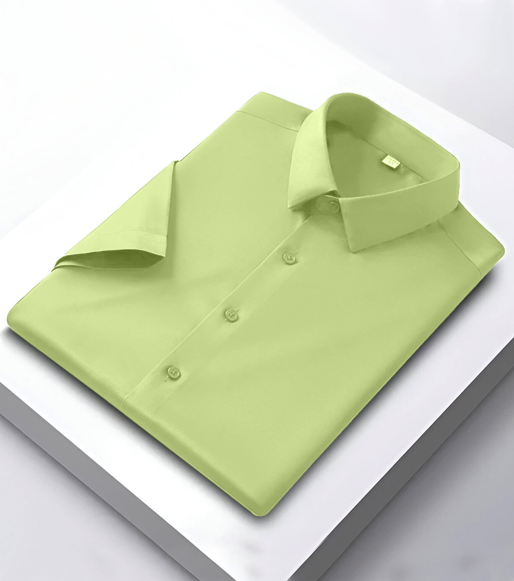 Men’s Satin Half Sleeve Formal Shirt – Premium Soft & Shiny Finish-Pista Green