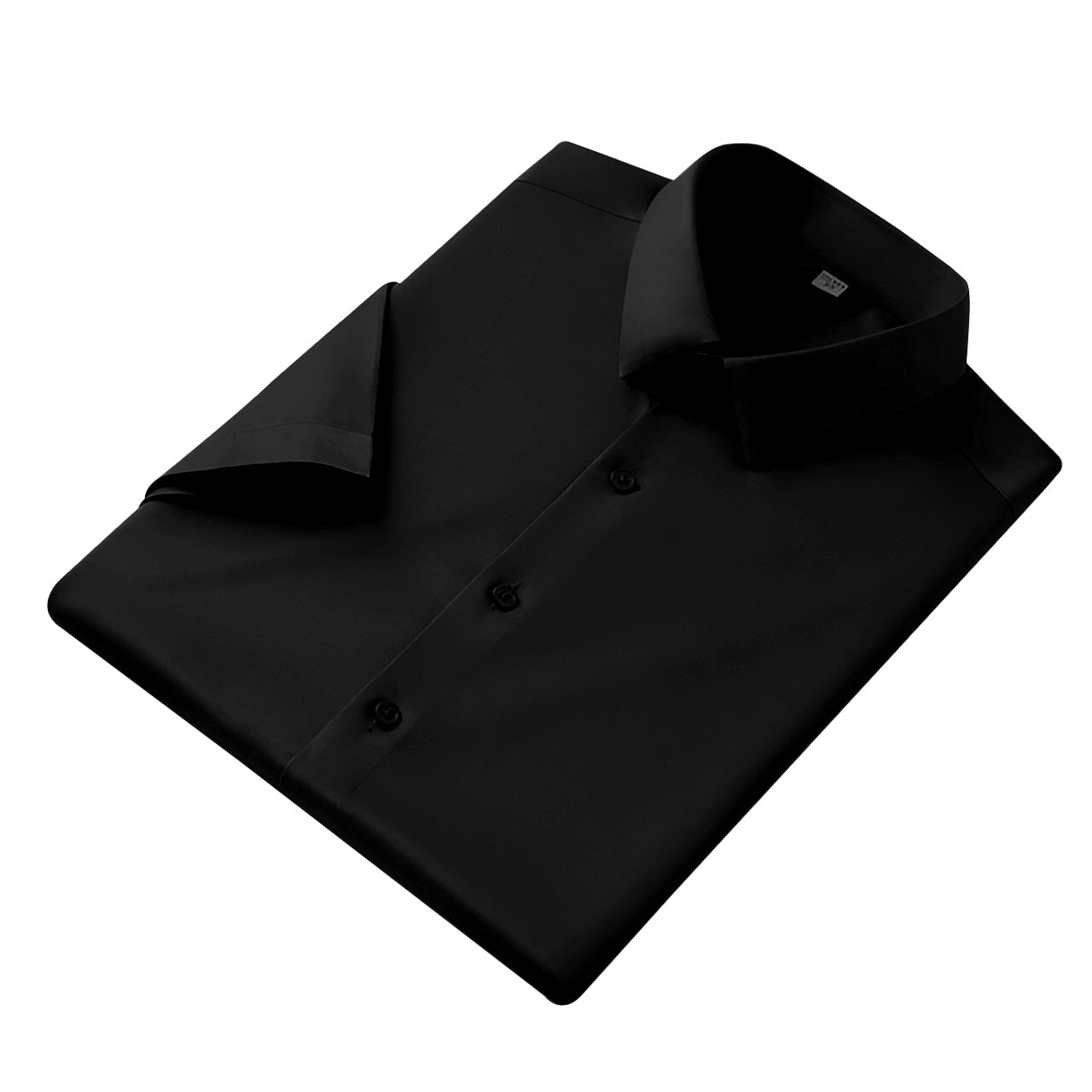 Men’s Satin Half Sleeve Formal Shirt – Premium Soft & Shiny Finish-Black