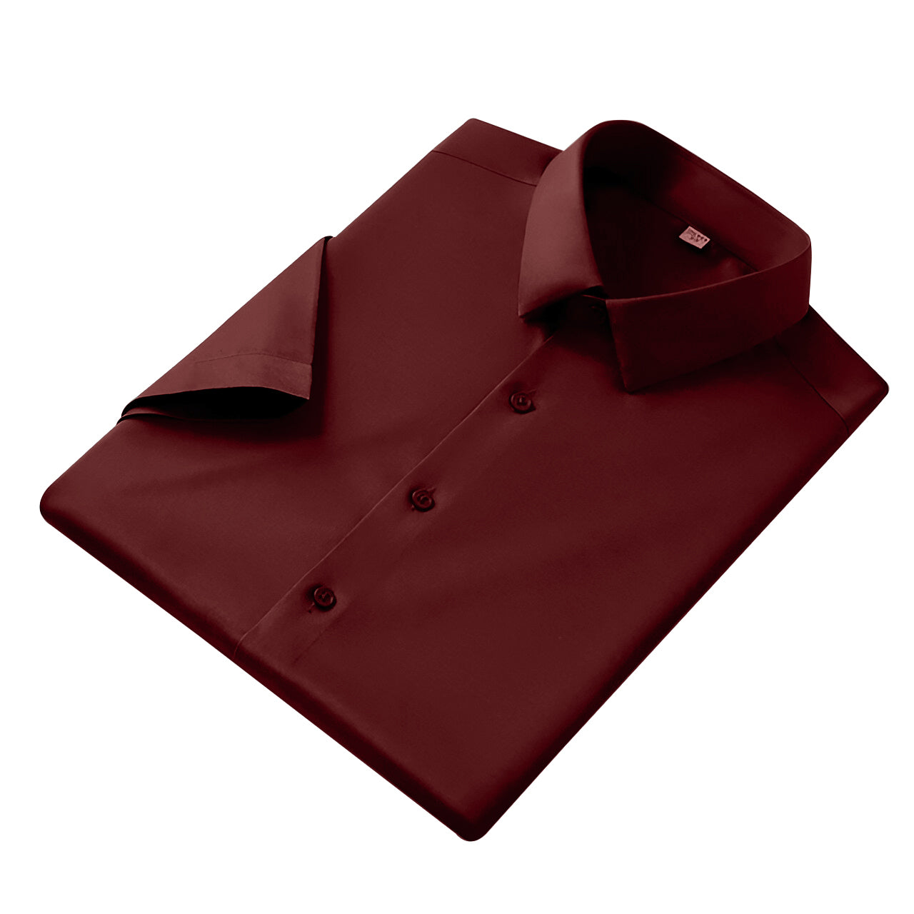 Men’s Satin Half Sleeve Formal Shirt – Premium Soft & Shiny Finish-Maroon