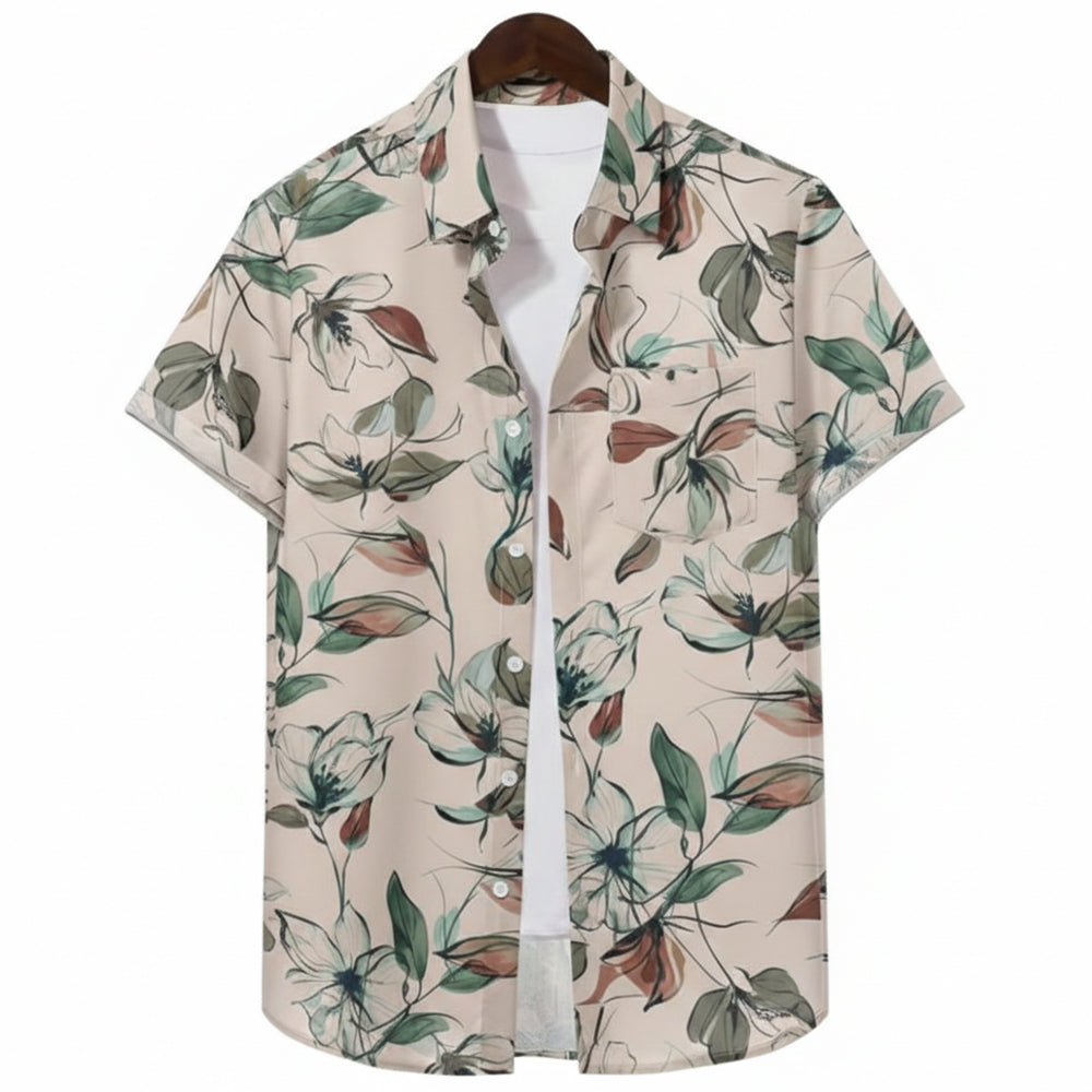 Half Casual Printed Shirt Regular Fit For Men