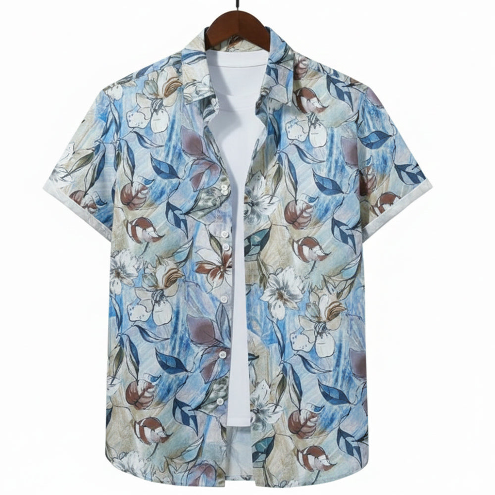 Half Casual Printed Shirt Regular Fit For Men