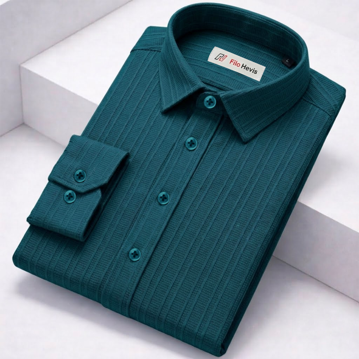 SELF-STRIPE TEXTURED POPCORN SHIRT | CASUAL SHIRTS FOR MEN My Store