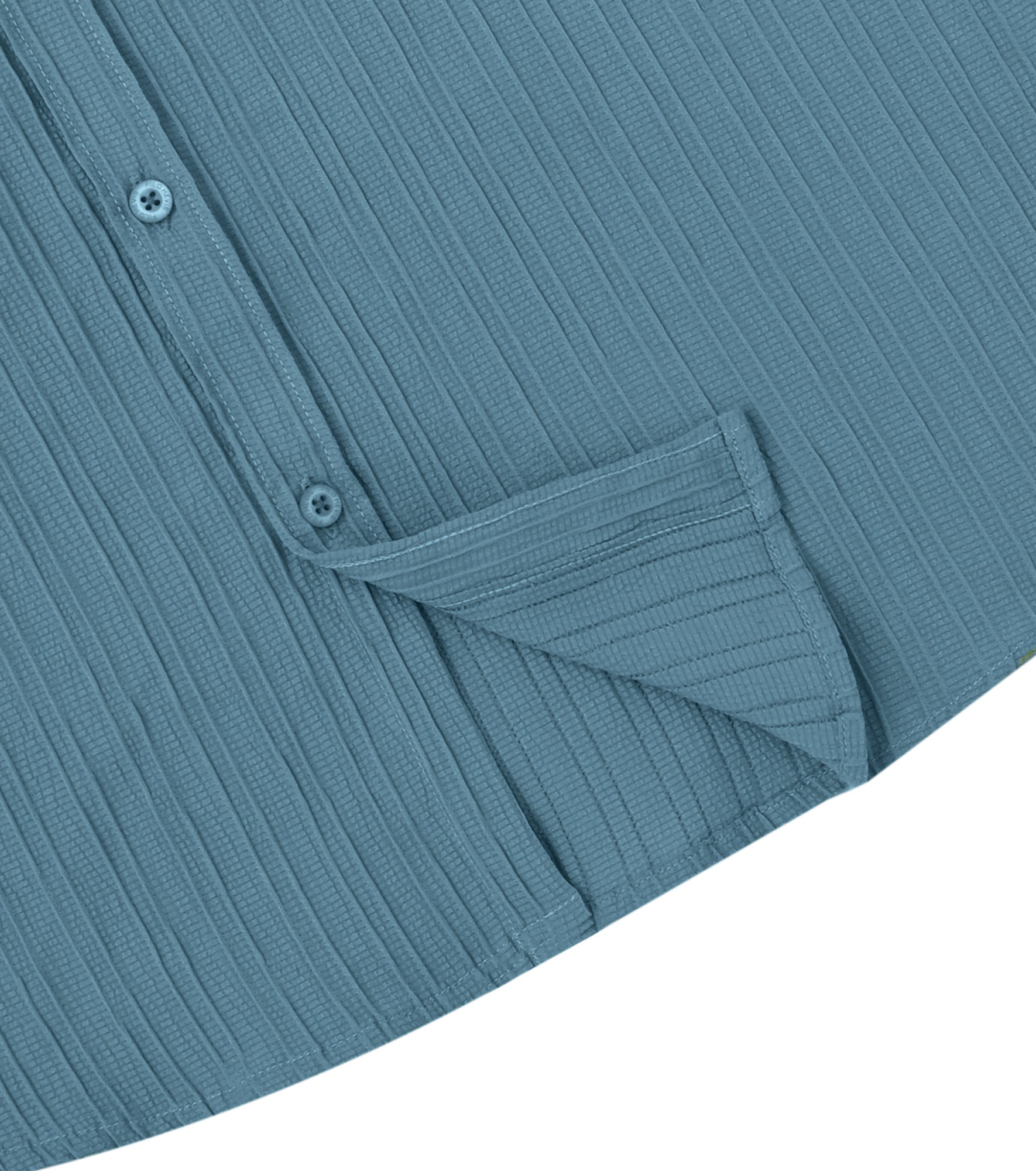 Men’s Textured Popcorn Half Sleeve Casual Shirt – Sky Blue