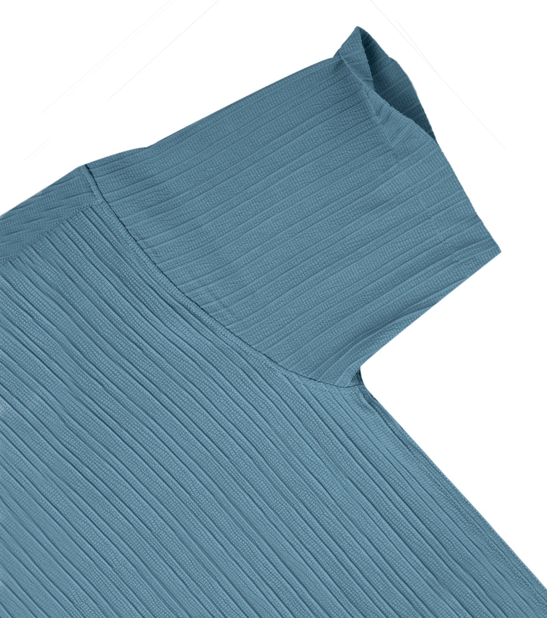 Men’s Textured Popcorn Half Sleeve Casual Shirt – Sky Blue