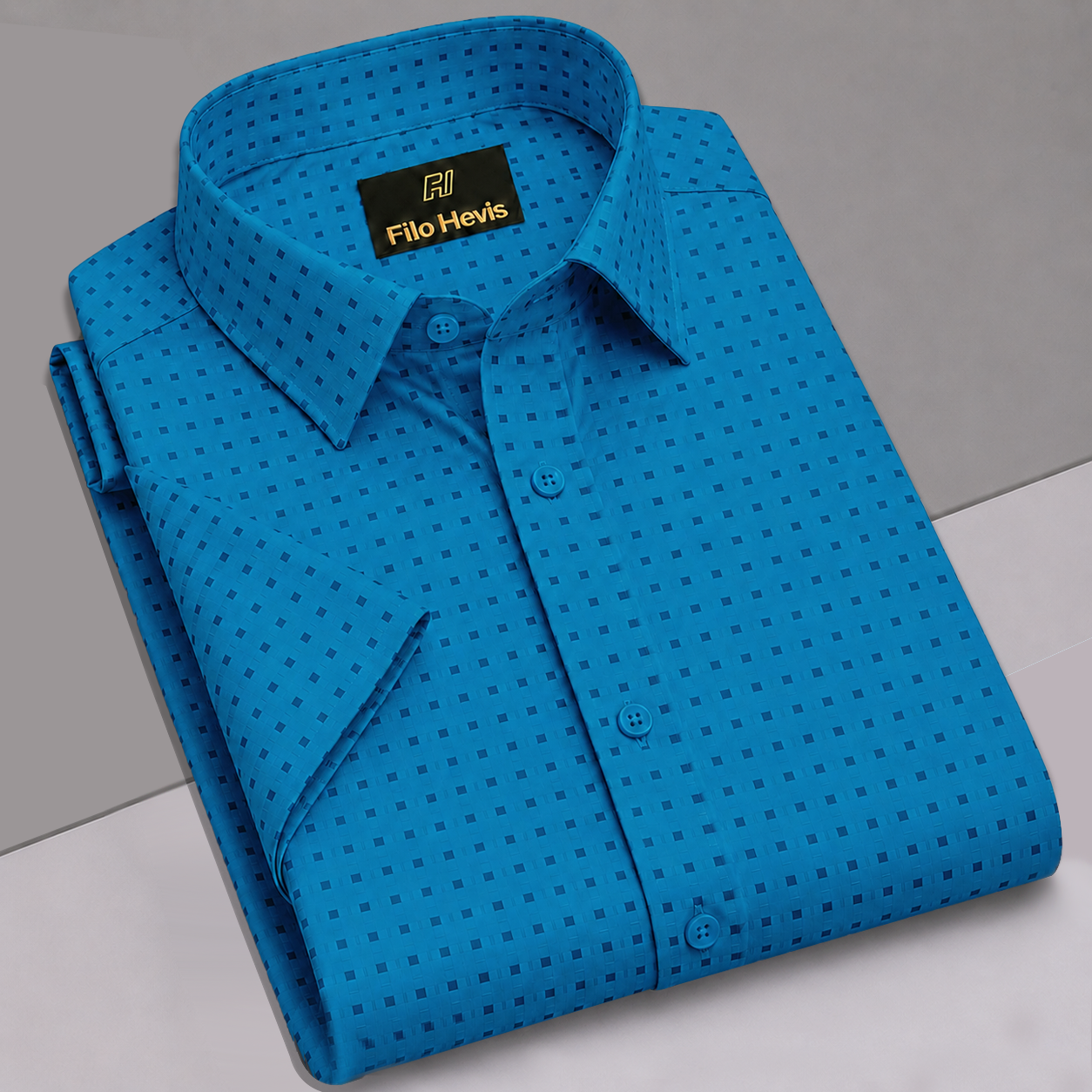 SLIM FIT NET HALF SHIRTS FOR MEN | SUMMER CASUAL SHIRTS Blue