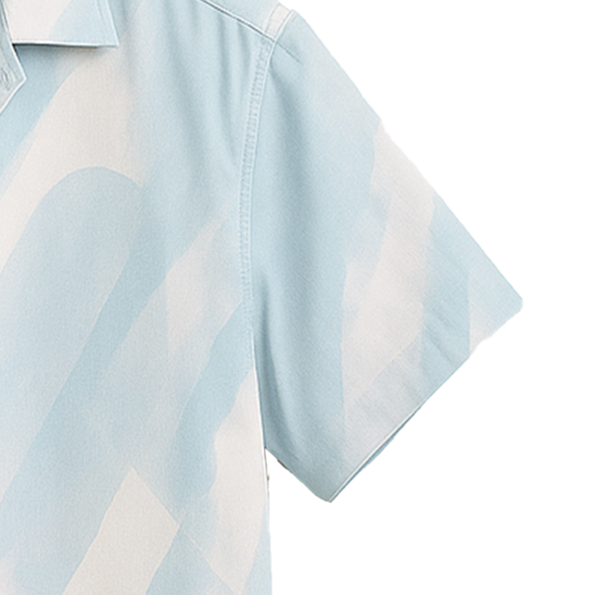 SEA GREEN HALF CASUAL PRINTED COTTON SHIRT REGULAR FIT FOR MEN