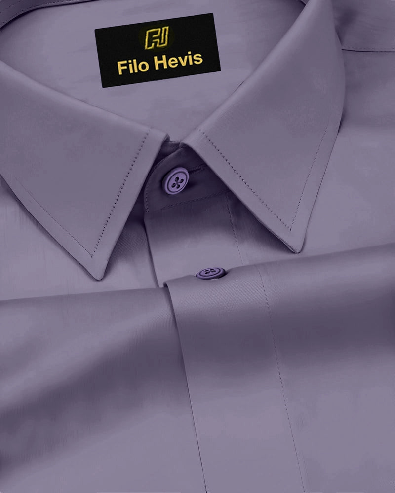 Platinum Cotton Satin Formal Shirt for Men - with Pocket | Onion
