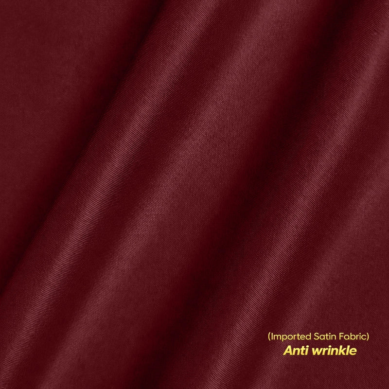Choose options Anti Wrinkle Satin Lycra Formal Shirt (Imported Fabric)| Maroon