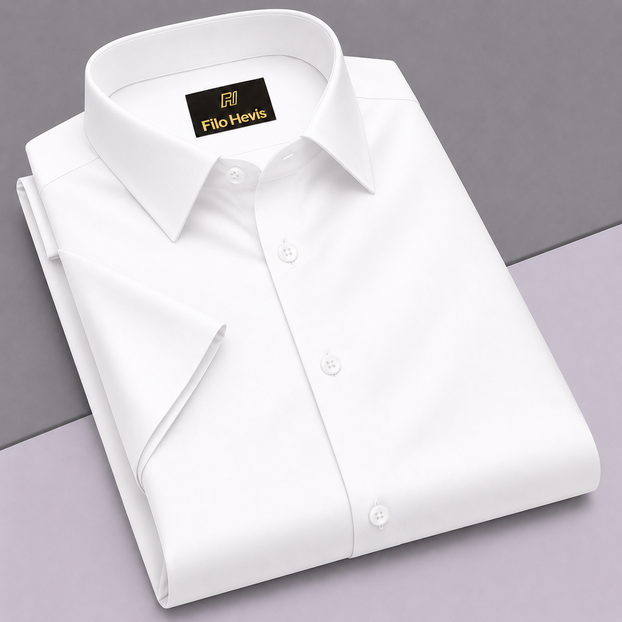 Men’s Satin Half Sleeve Formal Shirt – Premium Soft & Shiny Finish-White