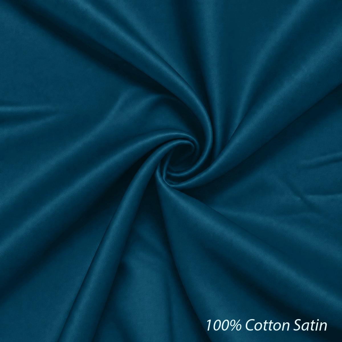 Platinum Cotton Satin Formal Shirt for Men - with Pocket | Teal Blue