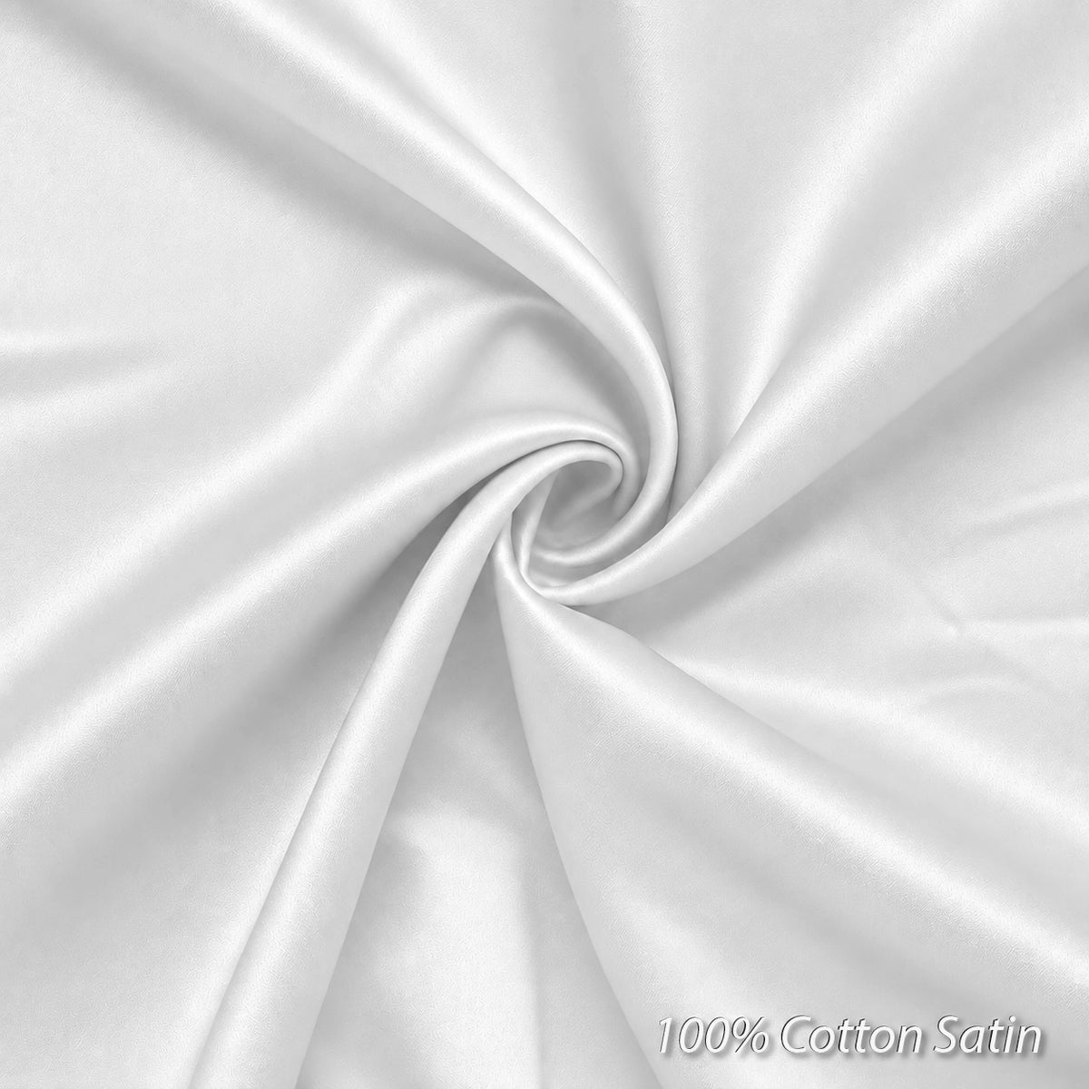 Platinum Cotton Satin Formal Shirt for Men - White (With White Button)