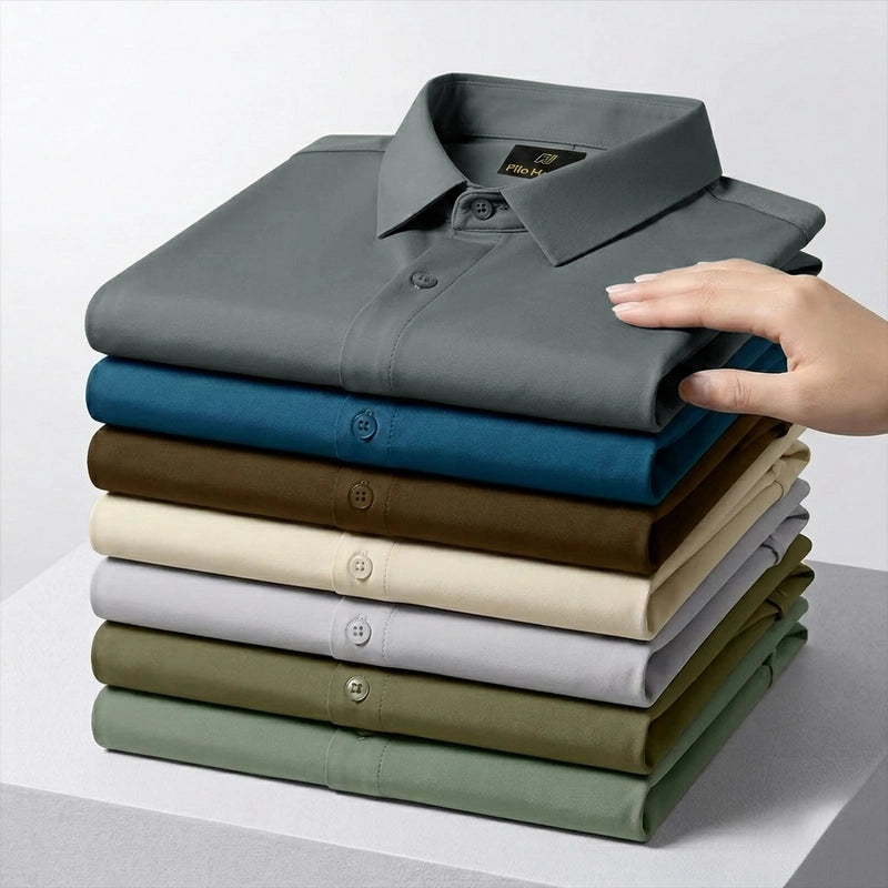 Japanese Lycra anti-wrinkle shirt | Party wear | Dark Grey