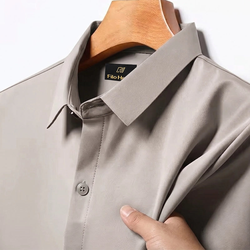 Japanese Lycra anti-wrinkle shirt | Party wear | Olive