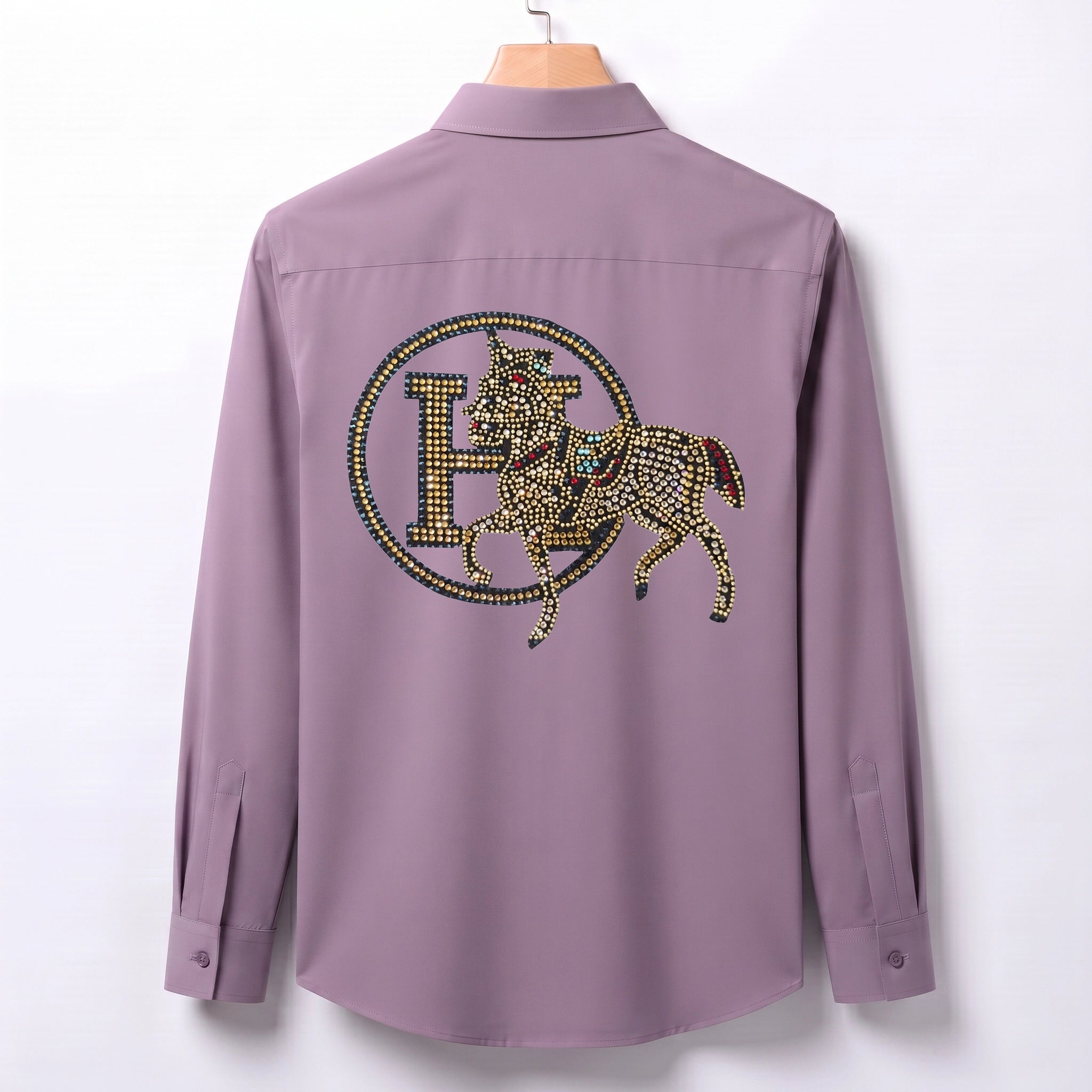 Front & Back Horse Embroidery Party Shirts | Club Wear | Onion
