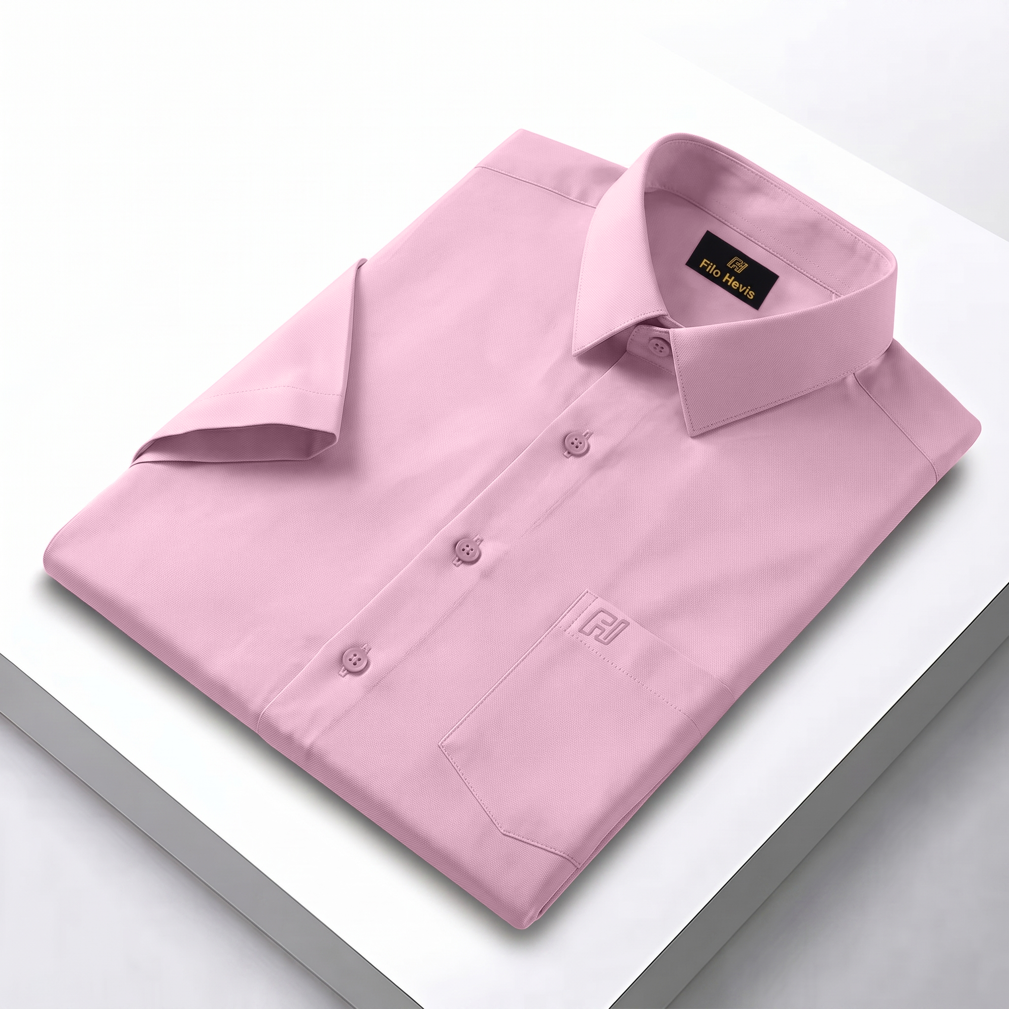 Men's Formal Half Sleeve Shirt-Onion