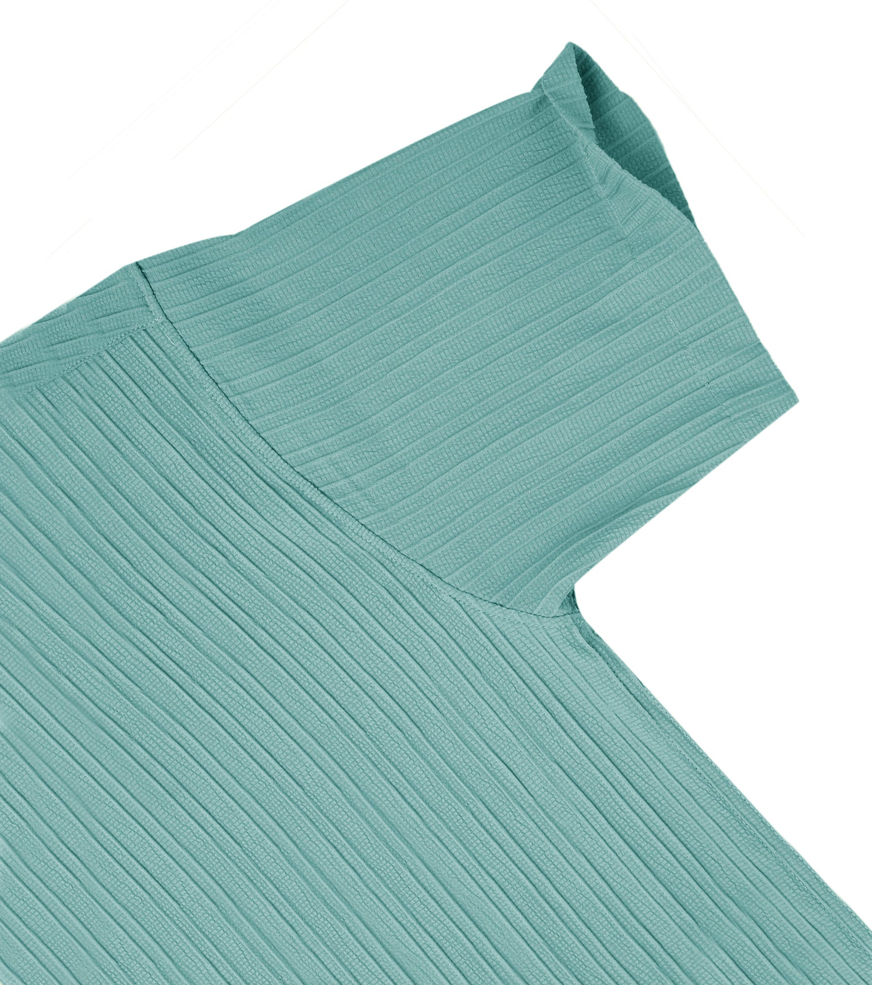 Men’s Textured Popcorn Half Sleeve Casual Shirt – Light Green