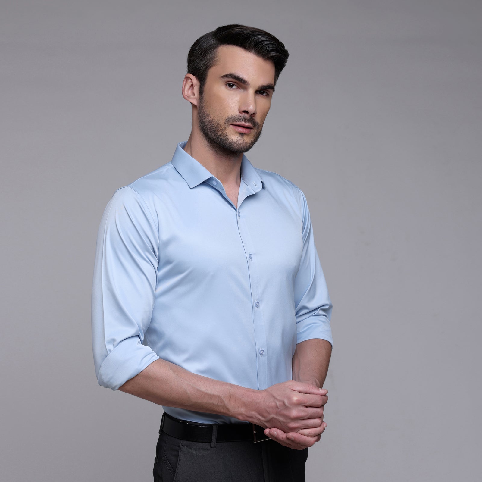 Satin shirt for men