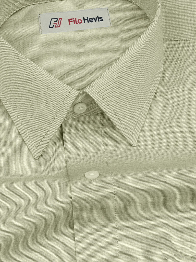 Filafil Fabric Formal Shirt for Men - Regular Fit | Light Greyish Green