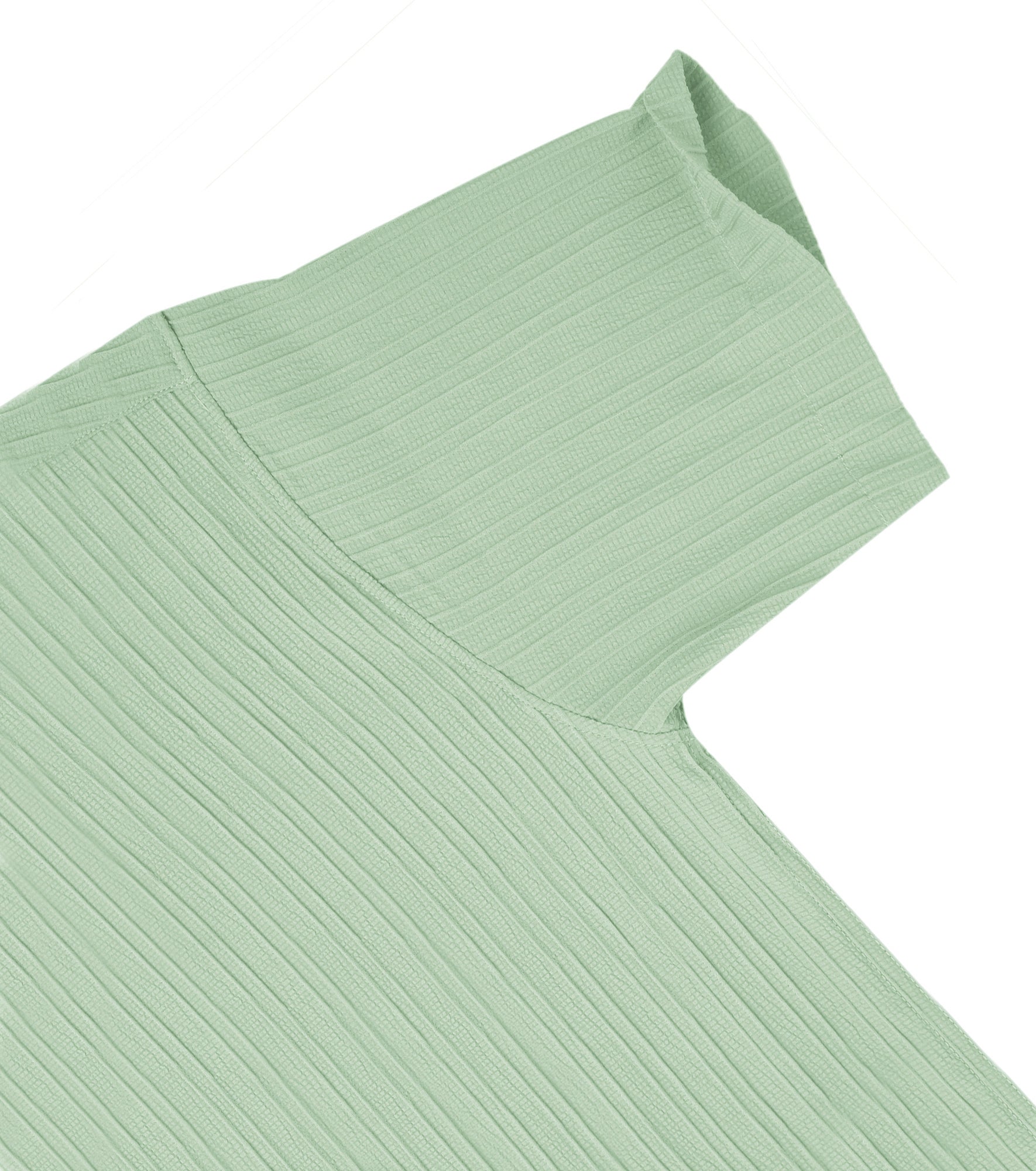 Men’s Textured Popcorn Half Sleeve Casual Shirt – Green