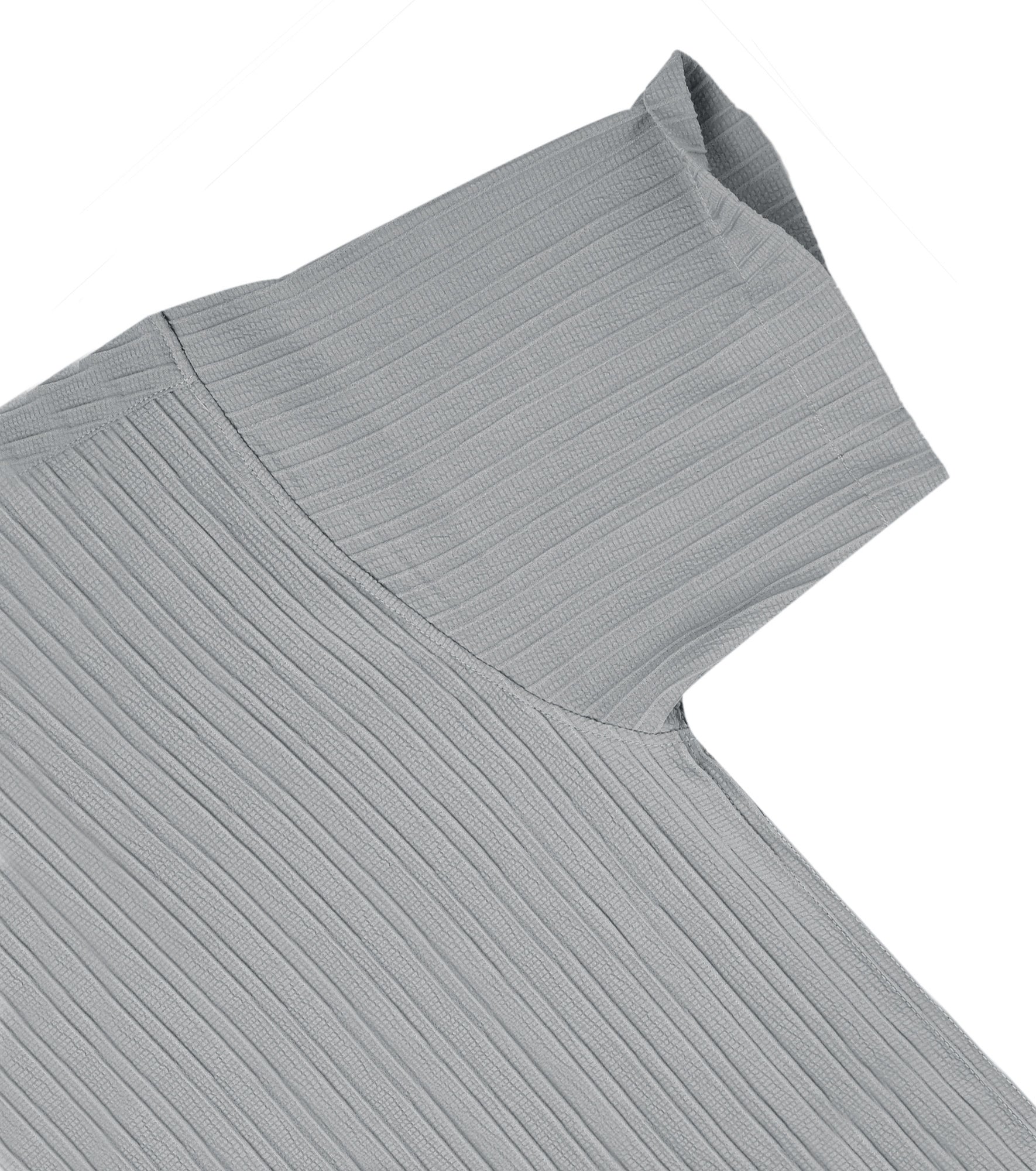 Men’s Textured Popcorn Half Sleeve Casual Shirt – Grey