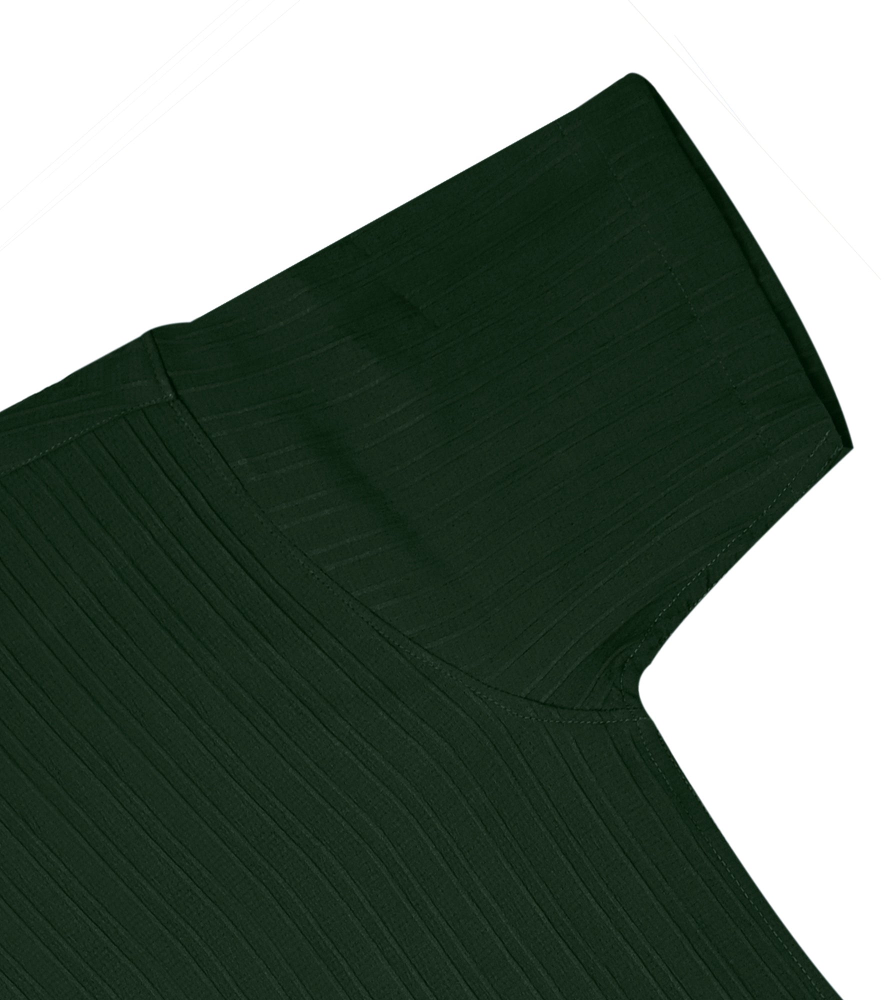 Men’s Textured Popcorn Half Sleeve Casual Shirt – Mehndi Olive