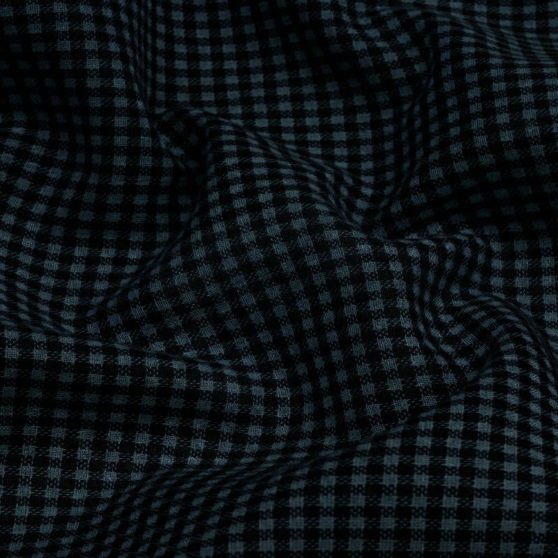Cotton Check Shirt for Men |Slim fit | Navy Blue