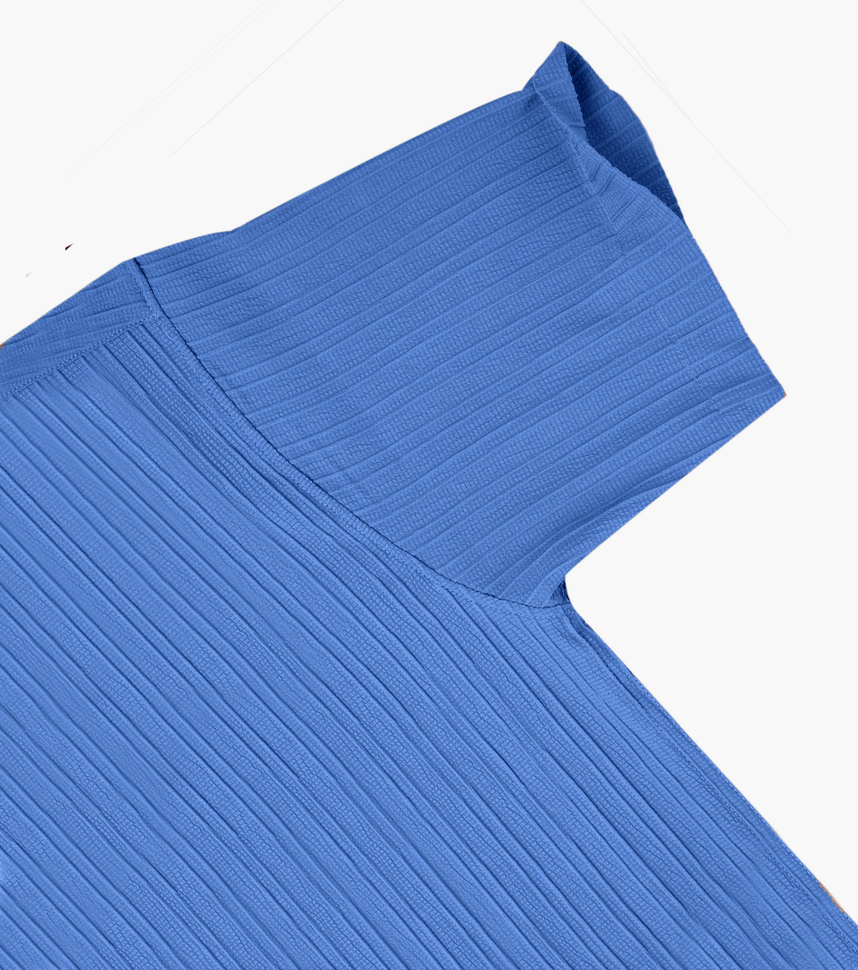 Men’s Textured Popcorn Half Sleeve Casual Shirt – Royal Blue