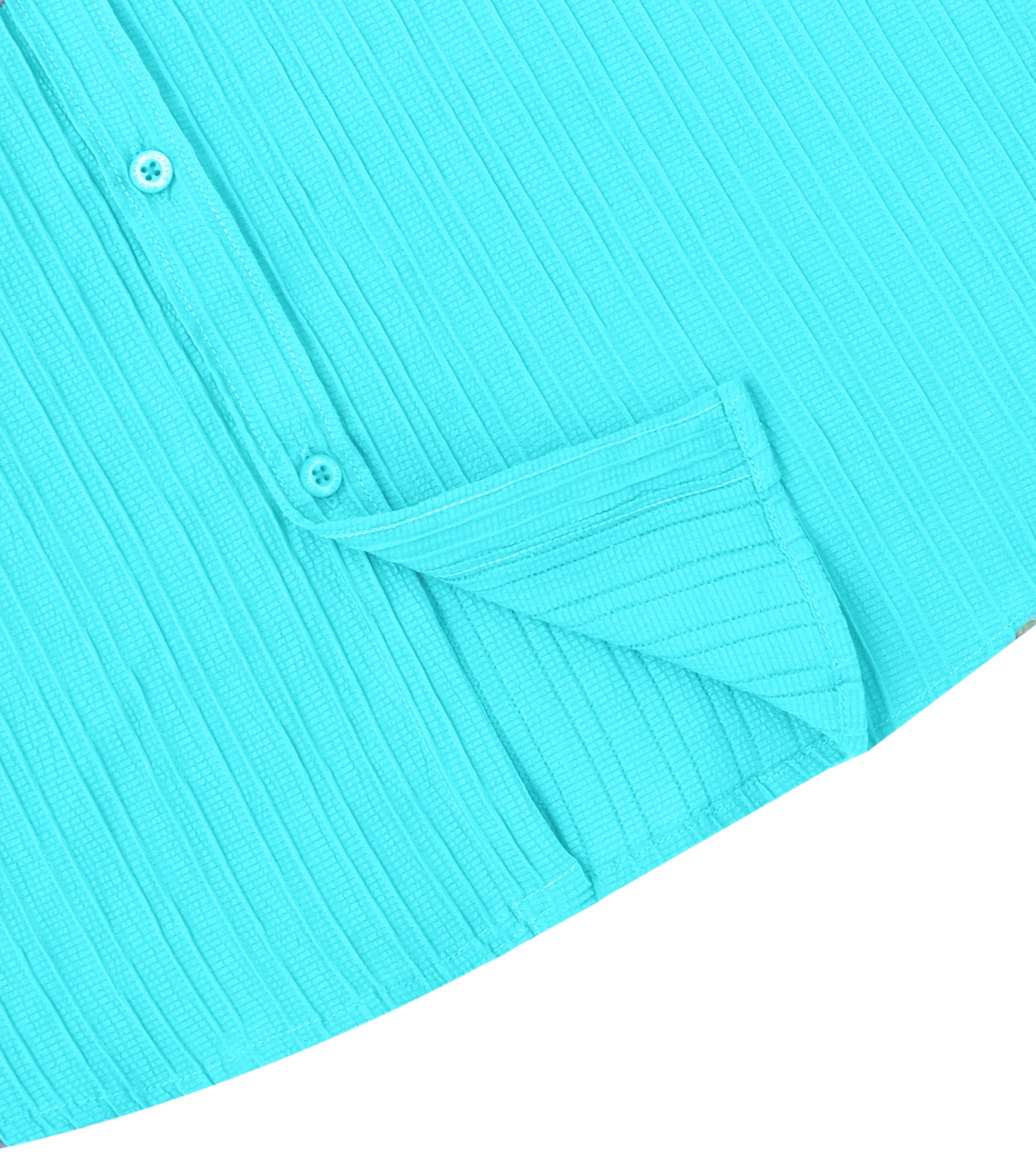 Men’s Textured Popcorn Half Sleeve Casual Shirt – Light Sky
