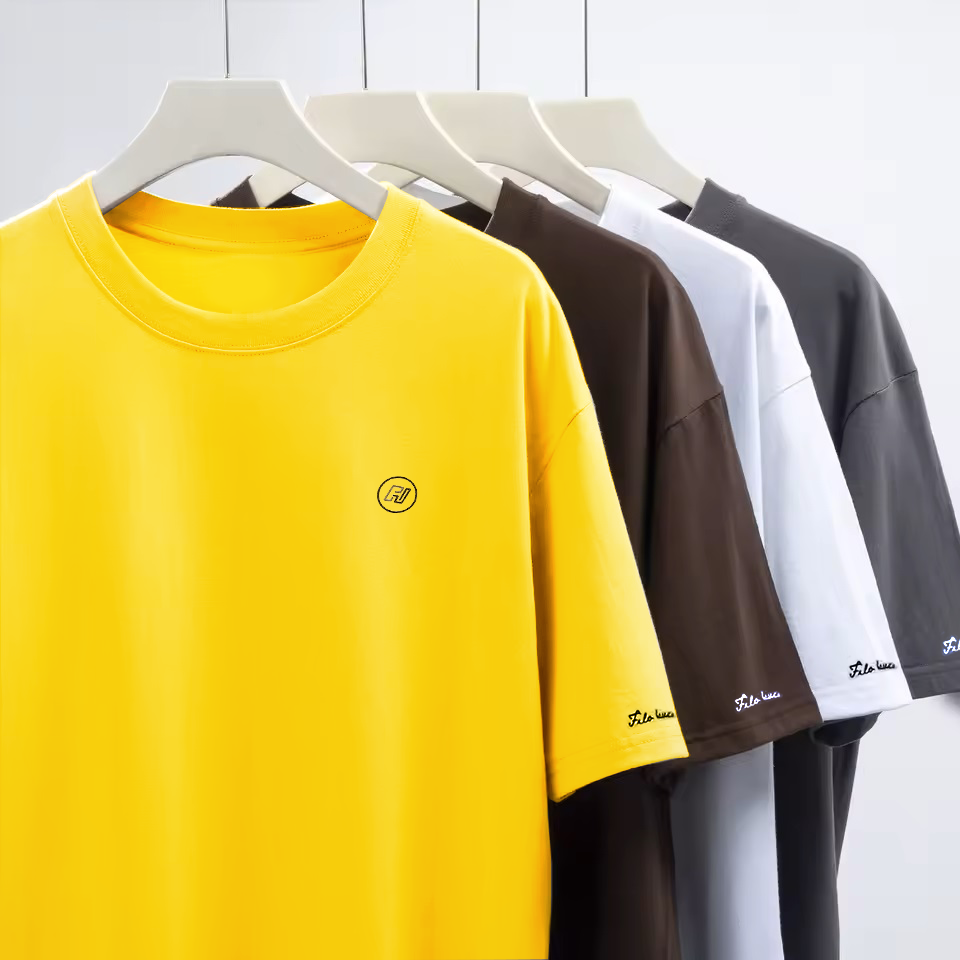 Men's Cotton Round Neck t-shirt Yellow