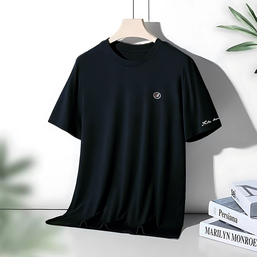 Men's Cotton Round Neck t-shirt Black