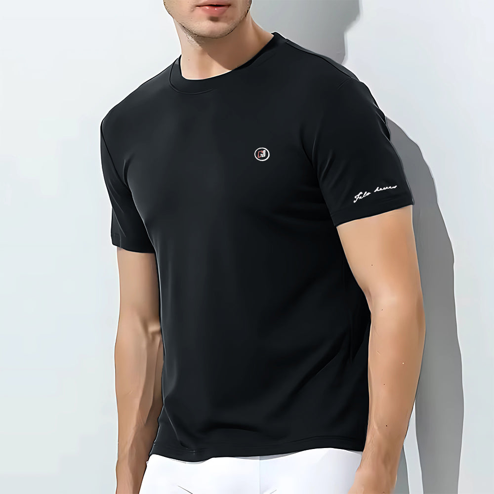 Men's Cotton Round Neck t-shirt Black