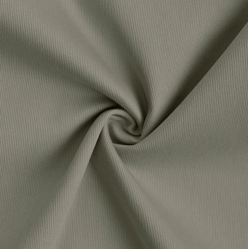 Fine-Ribbed Self-Structured Formal Shirt-MUD GREY