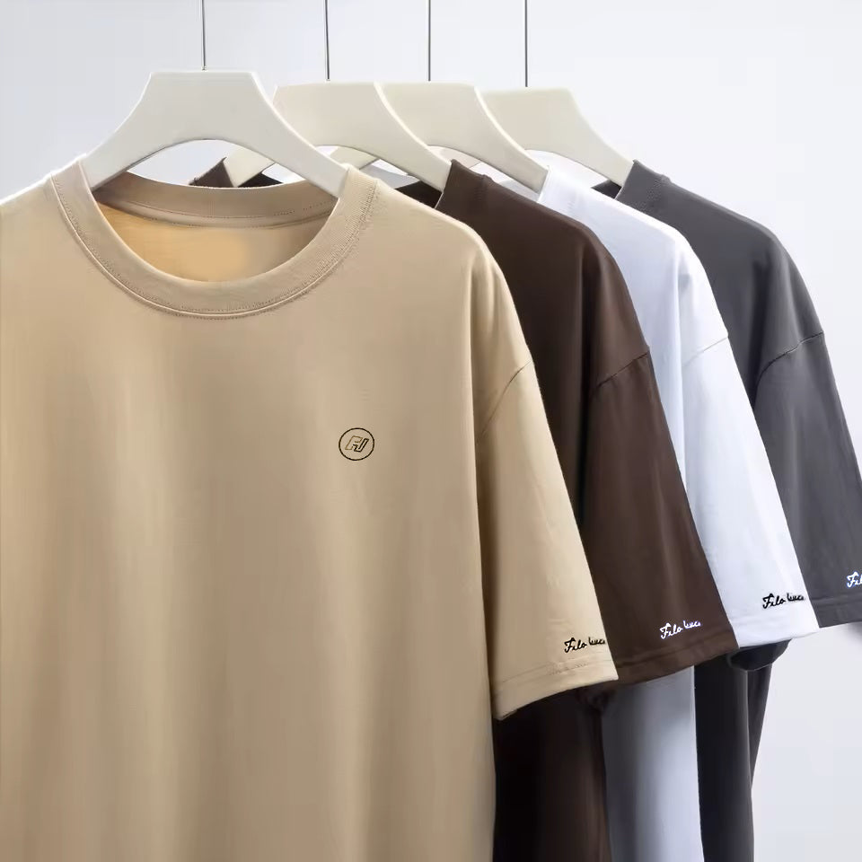 Men's Cotton Round Neck t-shirt Brown