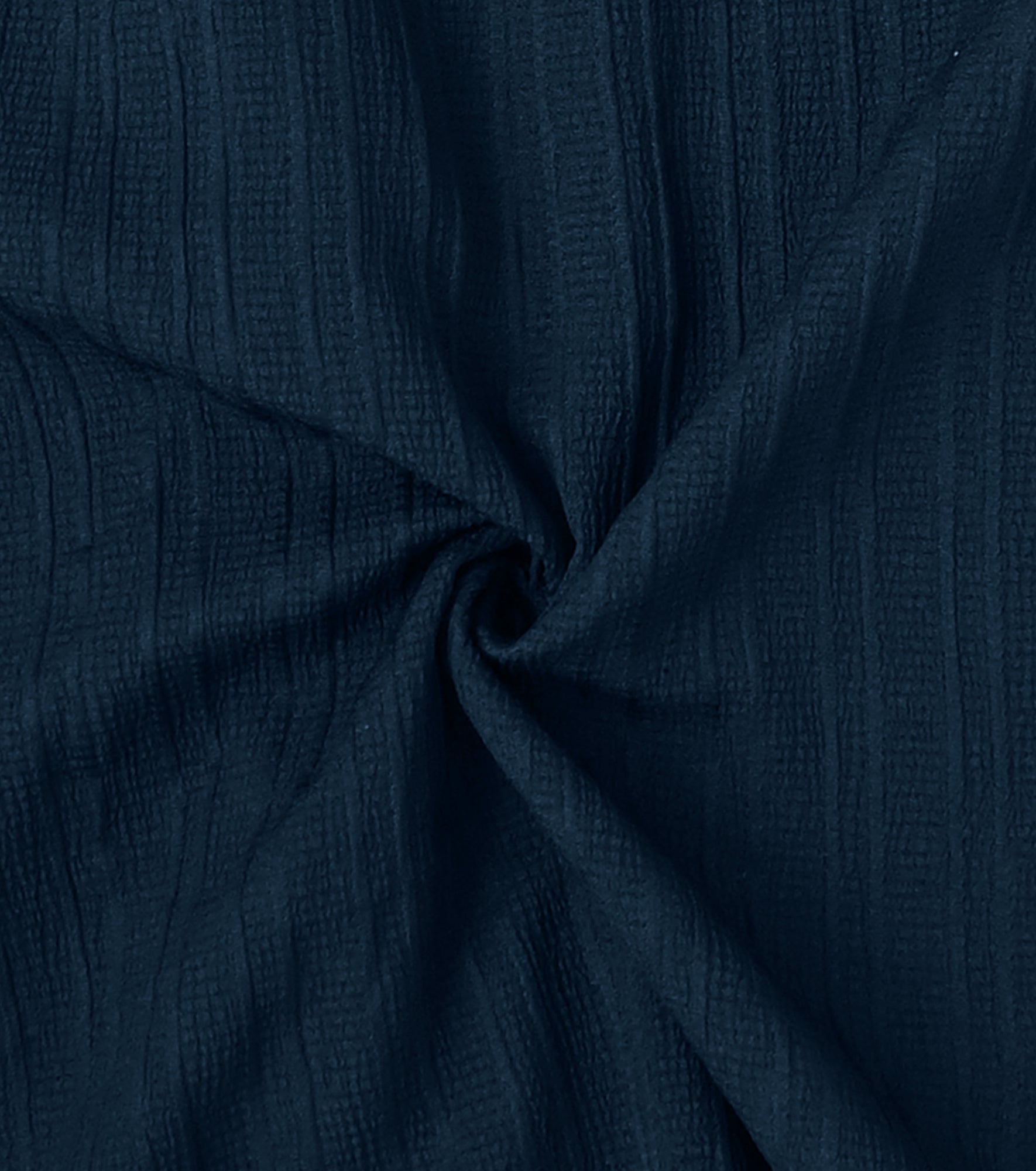 Men’s Textured Popcorn Half Sleeve Casual Shirt – Navy Blue