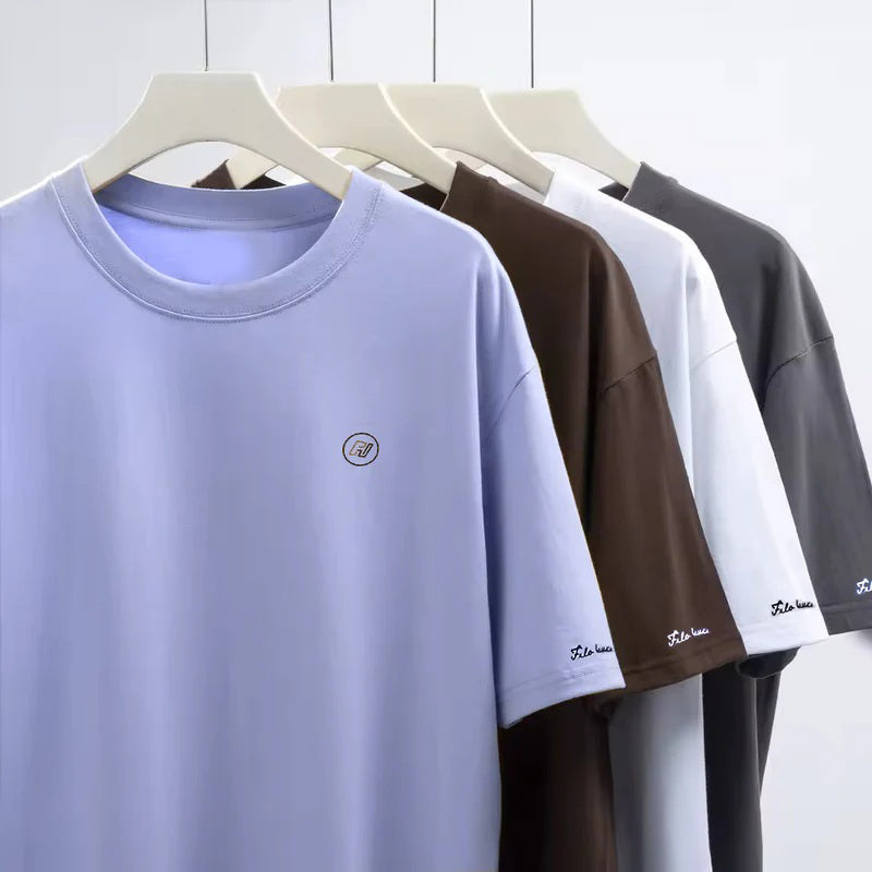 Men's Cotton Round Neck t-shirt Sky