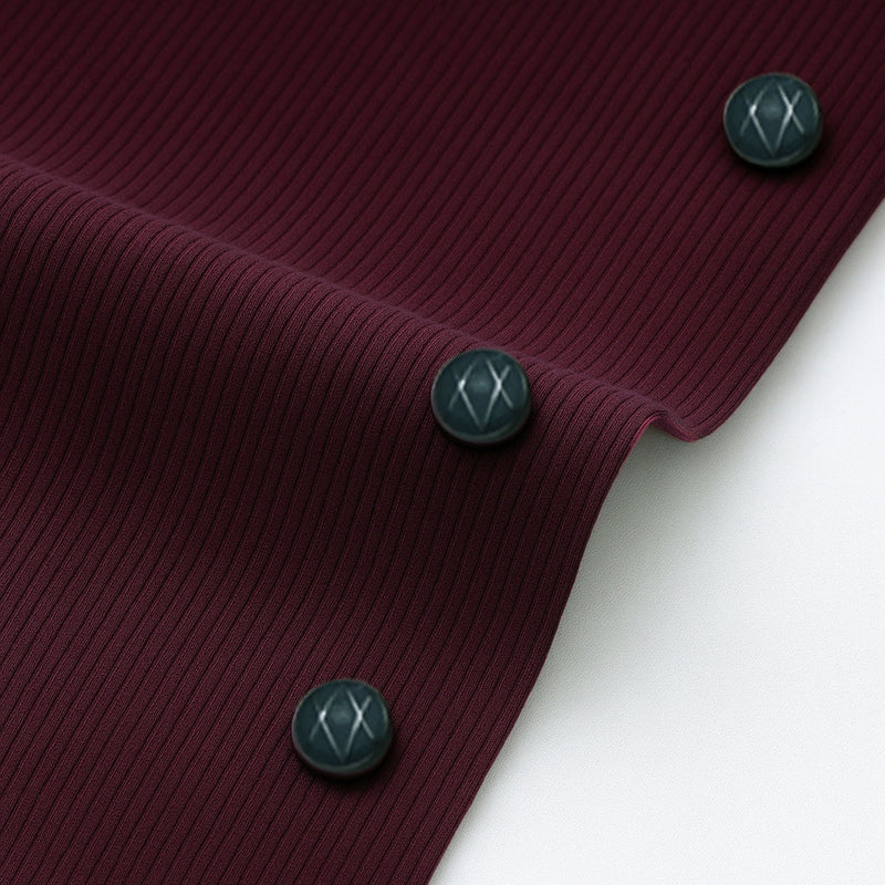 COTTON CORDUROY SHIRT FOR WINTER STYLE | 21-WALES CORDUROY | DOUBLE POCKET | Wine