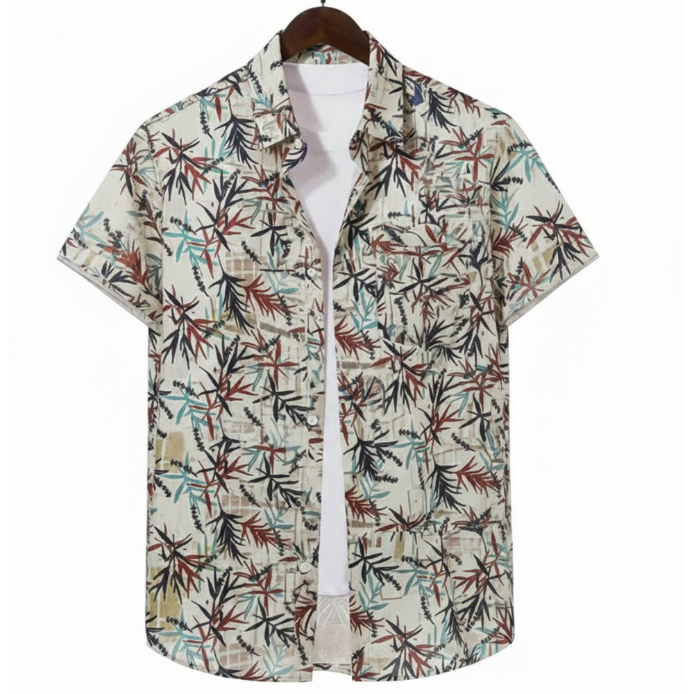 Half Casual Printed Shirt Regular Fit For Men