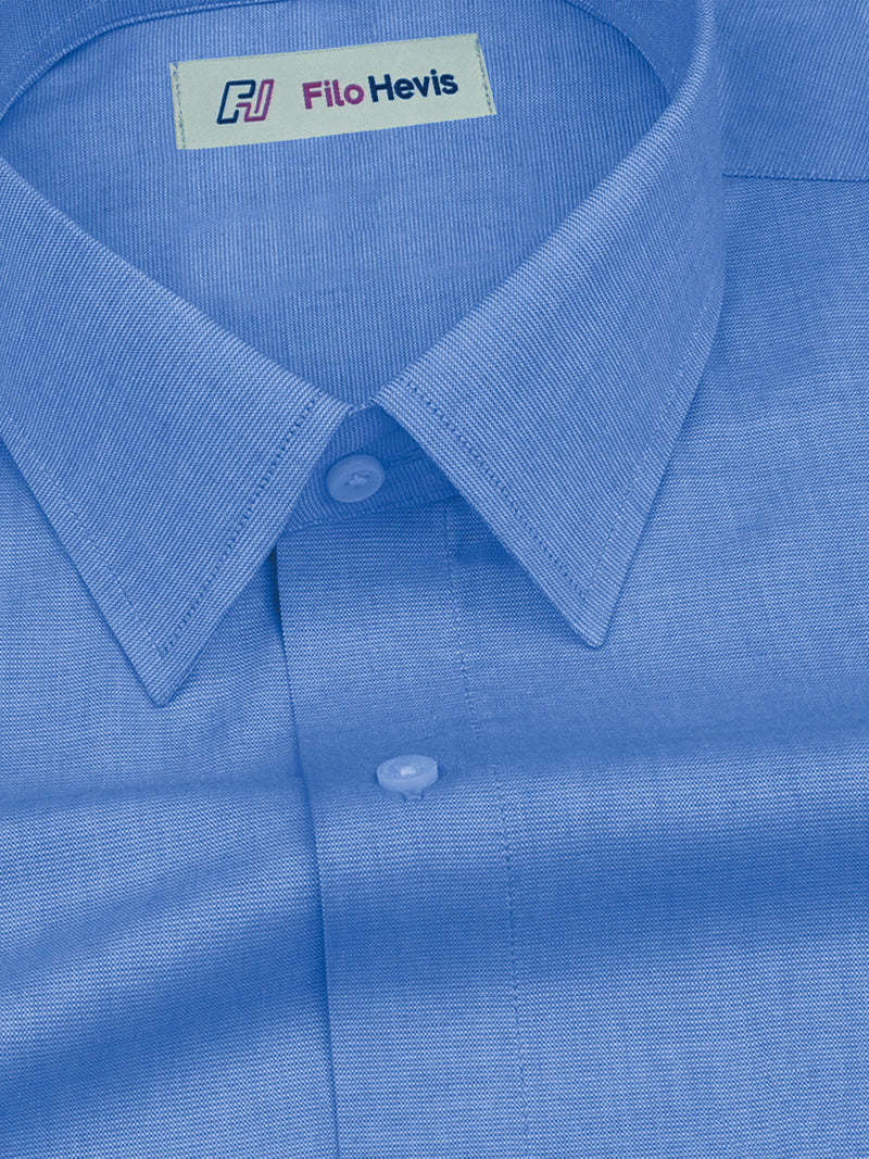 Filafil Fabric Formal Shirt for Men - Regular Fit | Royal Blue