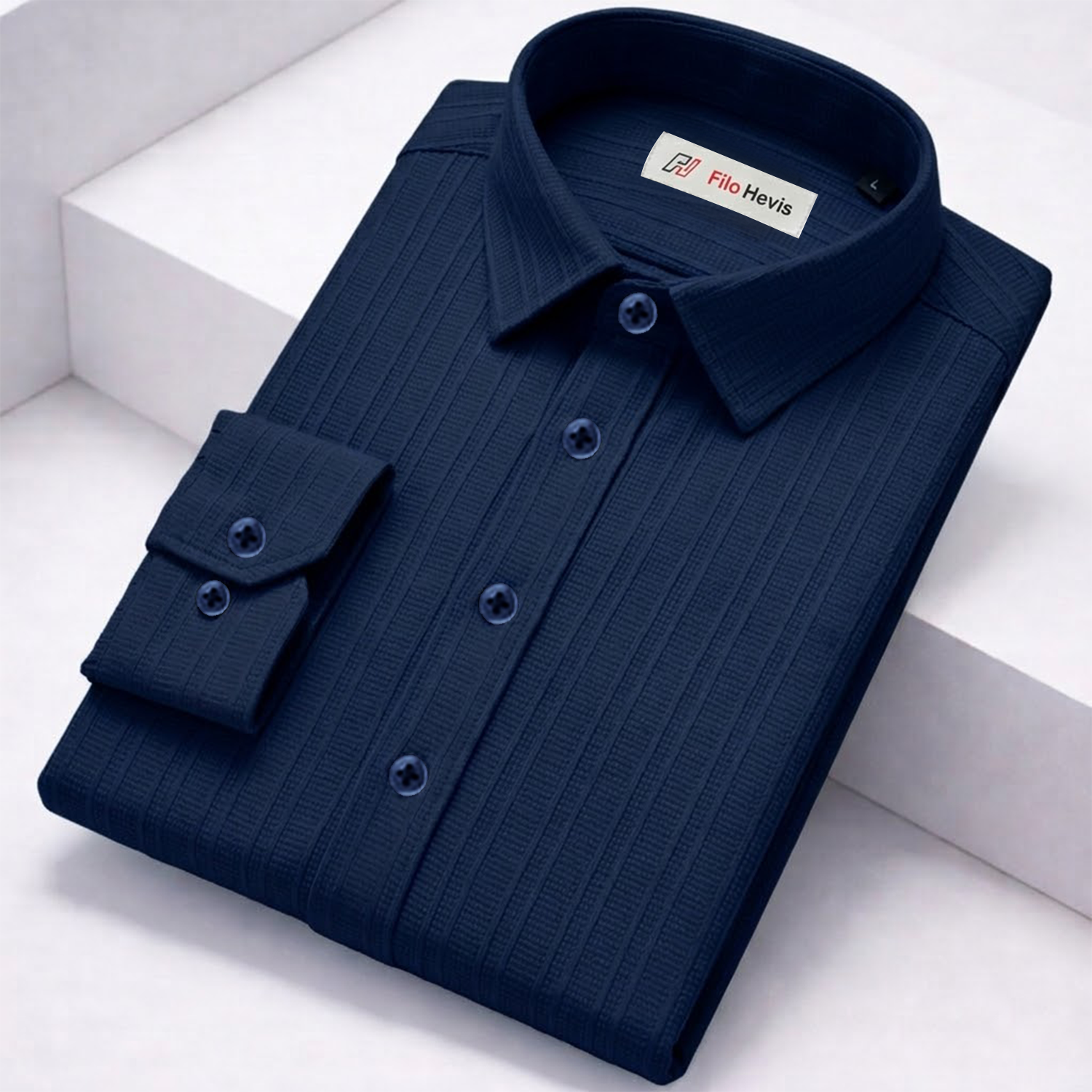 SELF-STRIPE TEXTURED POPCORN SHIRT | CASUAL SHIRTS FOR MEN My Store