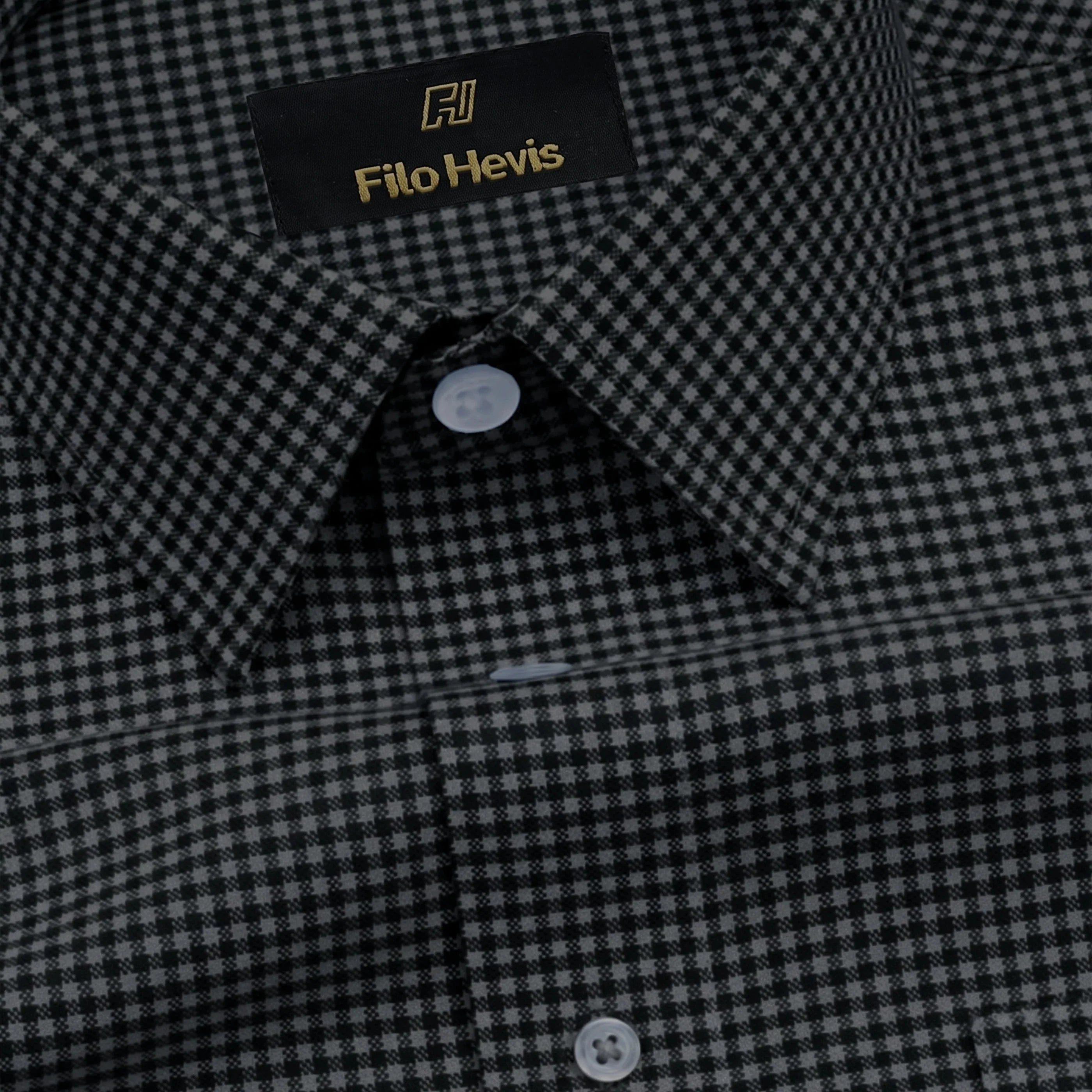 Cotton Check Shirt for Men |Slim fit | Black My Store