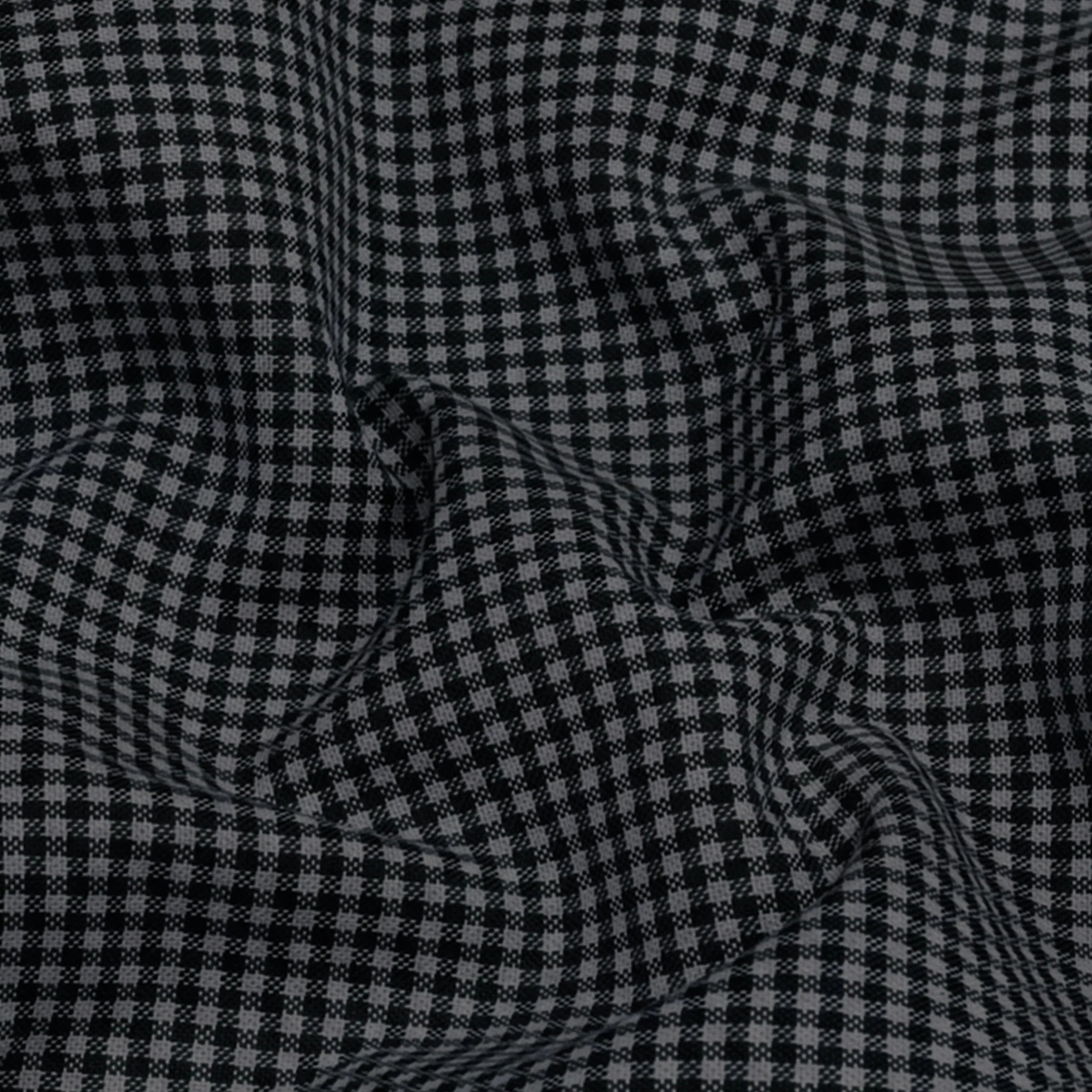 Cotton Check Shirt for Men |Slim fit | Black My Store