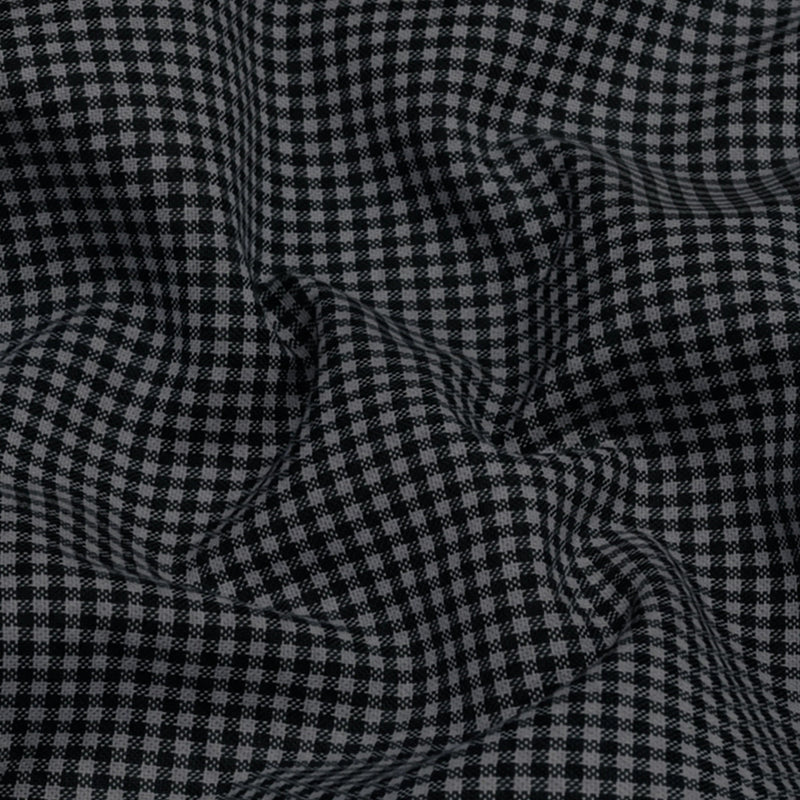 Cotton Check Shirt for Men |Slim fit | Black